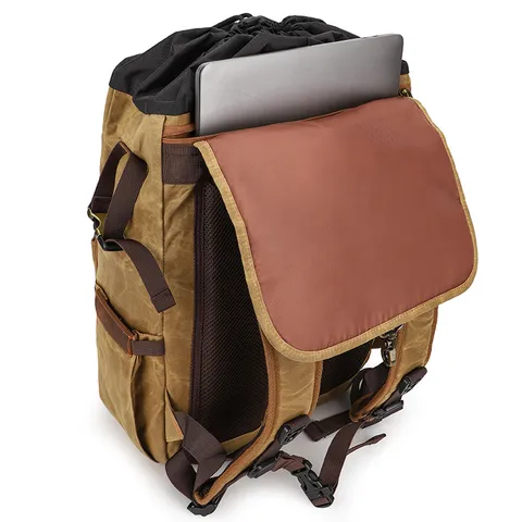 Vintage Waterproof Canvas DSLR Camera Backpack Large Capacity Laptop Travel Rucksack For Photography Men Women