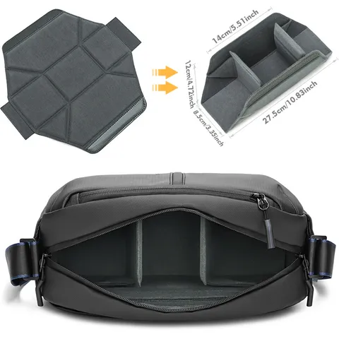 Oxford Cloth Camera Bag Men Waterproof Single Shoulder Crossbody Digital Storage Bag For Photography Equipment
