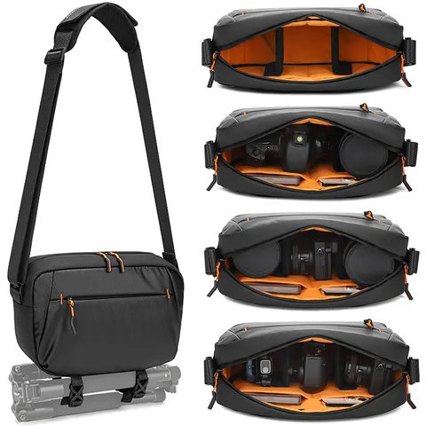 Portable Camera Bag Single Shoulder Crossbody Photography Bag For Mirrorless DSLR Digital Camera Storage Bag