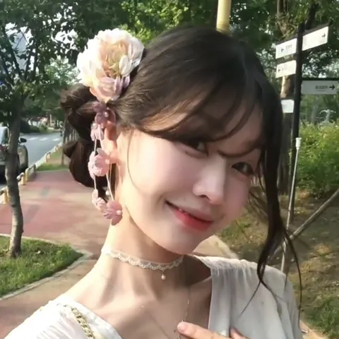 Traditional Chinese Style Hanfu Fabric Flower Hair Clip With Hanging Tassel Artificial Pearl Japanese Kimono Hairpins Fairy Core Side Clip For Travel Photography Women