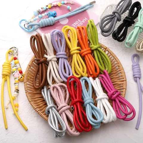 PU Braided Cord Faux Leather Rope DIY Jewelry Making Cord For Bracelet Necklaces Keychains Craft Supplies