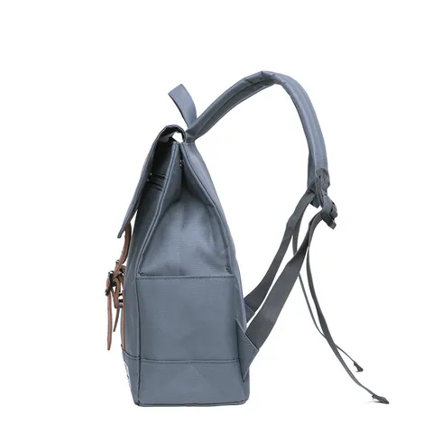 Unisex Casual Polyester Backpack Travel School Bookbag Vintage Business Commute Laptop Bag With Faux Leather Buckle