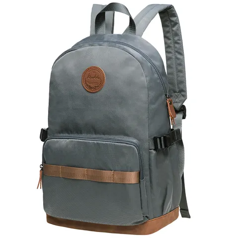 Casual Nylon Backpack Travel School Bookbag Unisex Breathable Solid Color Laptop Daypack For College Outdoor