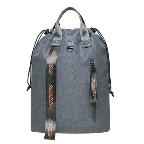 Casual Polyester Backpack Trendy Outdoor Drawstring School Bookbag Travel Laptop Backpack For Men And Women