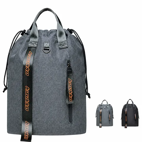 Casual Polyester Backpack Trendy Outdoor Drawstring School Bookbag Travel Laptop Backpack For Men And Women