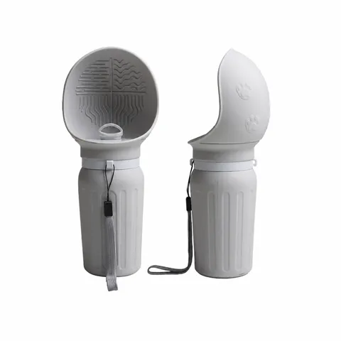 Bouteille d'Eau pour Chien en Silicone Portable Pliable Distributeur d'Eau de Voyage pour Animal de Compagnie Antifuite Promeneur Chiot Extérieur
