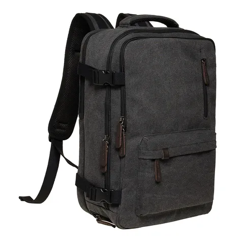 Casual Canvas Backpack Large Capacity Travel Business School Bookbag Unisex Laptop Backpack Durable Daily Daypack