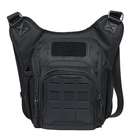Men Casual Chest Bag Multi-functional Polyester Crossbody Bag Fashion Outdoor Cycling Shoulder Bag