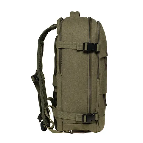 Large Capacity Canvas Backpack Business Casual Travel Laptop School Backpack Durable Multi Compartment Bag For Men Women