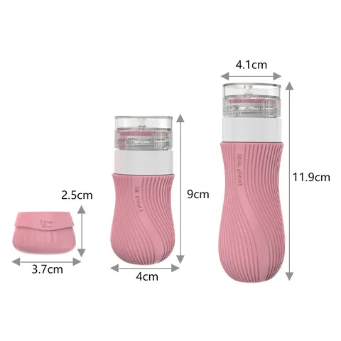 Portable Travel Silicone Dispenser Bottle Set Leakproof Squeezable Toiletries Containers For Shampoo Lotion Cosmetics