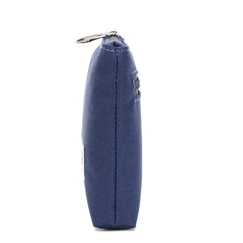 Unisex Nylon Mini Wallet Coin Purse Casual Multi-functional Zipper Pouch Daily Travel Handbag With Wrist Strap
