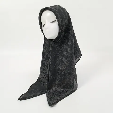 Women's French Vintage Paisley Print Square Scarf Lightweight Breathable Polyester Head Scarf Daily Fashion Accessories