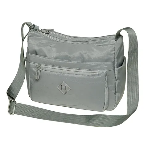 Casual Nylon Women Shoulder Bag Multi Pocket Daily Commuting Crossbody Bag Simple Urban Handbag Female Travel Purse
