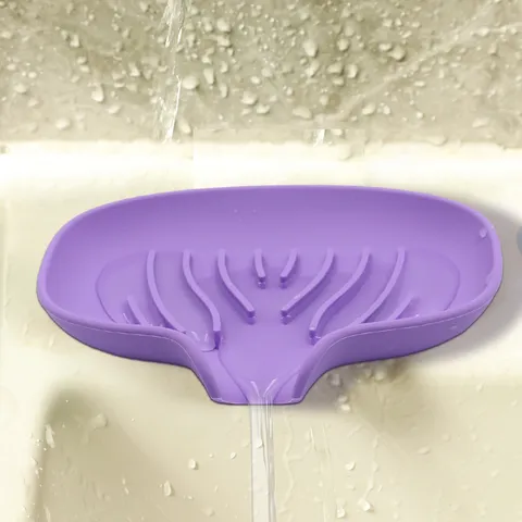 Portasapone In Silicone Per Drenaggio Bagno Supporto Creativo Vassoio Antiscivolo Per Doccia Cucina Casa