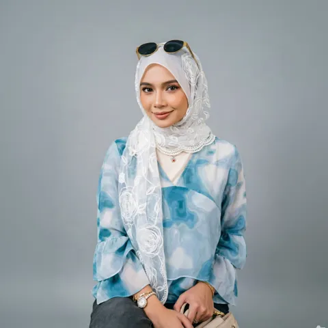 Women Fashion Floral Rose Embroidery Lace Scarf Lightweight Sheer Mesh Long Shawl Breathable Neck Kerchief Wrap