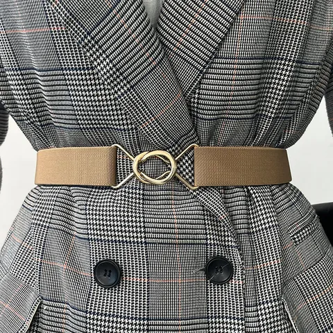 Ceinture Élastique en Toile pour Femmes Ajustable Resserreur de Taille Invisible Ceinture Décorative Bande de Taille de Mode pour Pantalons