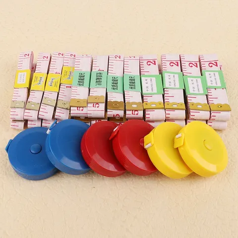Portable Tape Measure Soft Plastic Sewing Ruler Body Measuring Tape Dual Scale Retractable Measure Ruler For Tailor Sewing Home Use