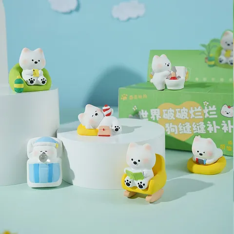 Original Süß Tier Harz Figur Ornament Kreativ Desktop Und Auto Innenraum Dekoration Blind Box Sammlerstücke Spielzeug