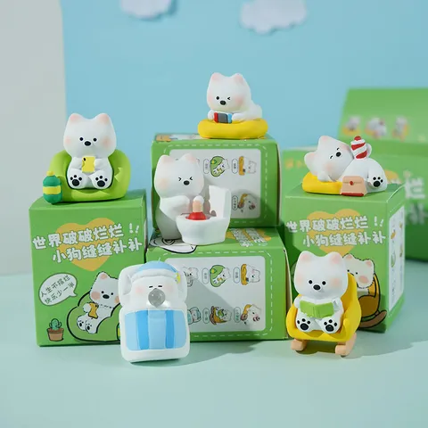 Original Süß Tier Harz Figur Ornament Kreativ Desktop Und Auto Innenraum Dekoration Blind Box Sammlerstücke Spielzeug
