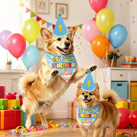 Huisdier Verjaardagsfeest Decoratie Set Verjaardag Hoed Driehoek Sjaal Slabbetje Voor Katten En Honden