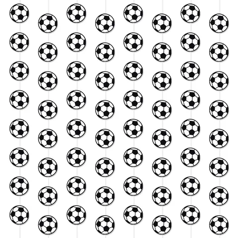 Football Hanging Garland World Cup Fan Party Decoration Paper Stitched Soccer Banners Sports Theme Celebration Supplies