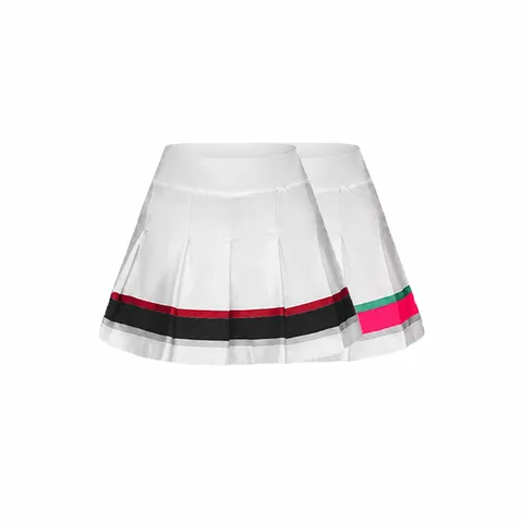 Damen Preppy Stil Hohe Taille Plissierter Rock Casual Atmungsaktiver Tennisrock
