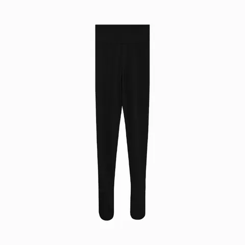 Women's Winter Double Sided Brushed Pantyhose High Waist Butt Lifting Nude Feel Thermal Tights Footed Cropped Leggings