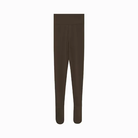 Women's Winter Double Sided Brushed Pantyhose High Waist Butt Lifting Nude Feel Thermal Tights Footed Cropped Leggings