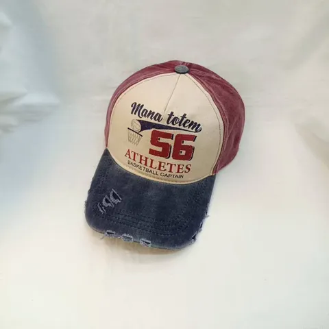 Gorra de Béisbol de Algodón Lavado Vintage Unisex Estampado de Letras Protección Solar Sombrero Ajustable