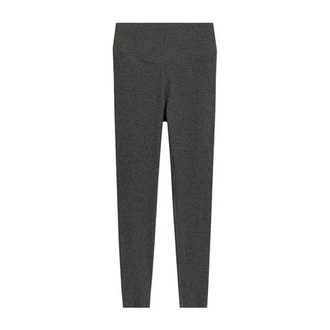 Women's High Waist Ribbed Seamless Yoga Pants Casual Solid Color Cropped Leggings