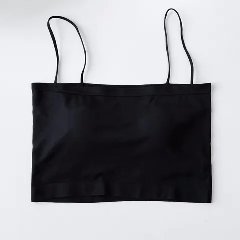 Women Seamless Camisole Tube Top Solid Color Breathable Built-In Chest Pad Tank Top Basic Stretch Underwear