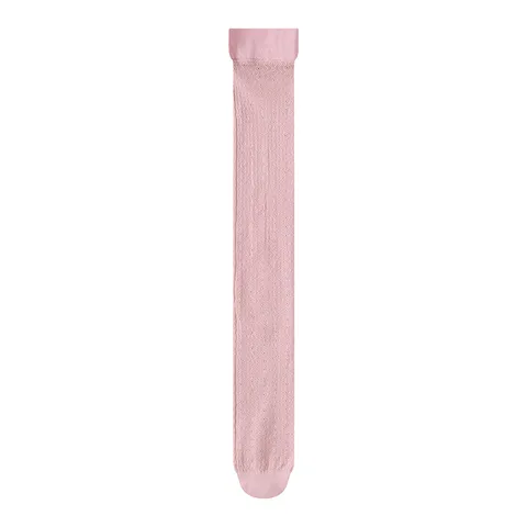 Women's Casual Breathable Nylon Calf High Socks Wavy Pattern Cut-Out High Elasticity Solid Color Everyday Socks For Women
