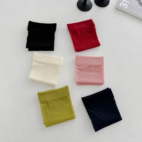 Women Thin Polka Dot Calf Socks Sheer Breathable Summer Hosiery Casual Cute Tube Socks Stockings