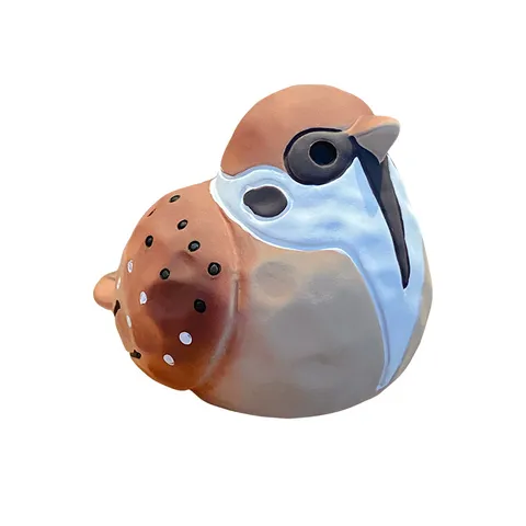 Süße Harz Vogel Figur Holz Schnitzerei Stil Desktop Ornament Kreative Tier Statue Heim Dekor Geschenk