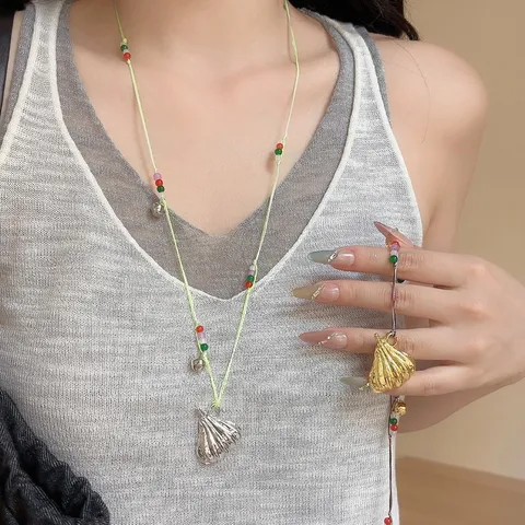 Niche Design Retro Pumpkin Pendant Necklace Gynaikeia Polytele Krystallina Chantzres Poulover Alysyda Modas Kosmimata
