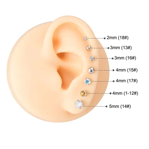Disposable Ear Piercing Tool Stainless Steel Stud Piercing Gun Professional Safety Piercing Equipment Nose Piercing Supplies