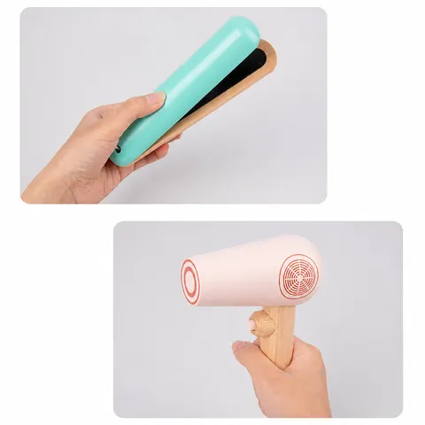 Ensemble De Maquillage Imitation En Bois Pour Enfants Simulation Sac Cosmétique Jouets Éducatifs Interactifs Cadeau De Beauté Pour Filles