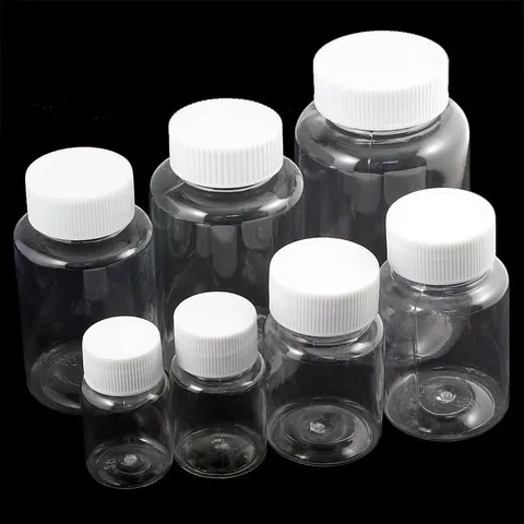 Διαφανές Πλαστικό Refillable Μπουκάλι Δείγματος Άδειο Δοχείο Καλλυντικών Με Βιδωτό Καπάκι Μέγεθος Ταξιδιού