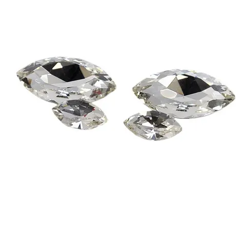 Vierkante Achthoek Glas Kristal Strass-steentjes Platte Achterkant Multi-Cut Losse Stenen Voor Telefoon DIY Kunst Ambacht Decoratie