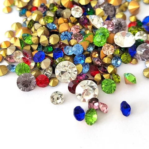 Γυάλινα Strak Pointed Back Crystal Strass DIY Nail Art Θήκη Τηλεφώνου Αξεσουάρ Διακόσμησης Χειροτεχνίας