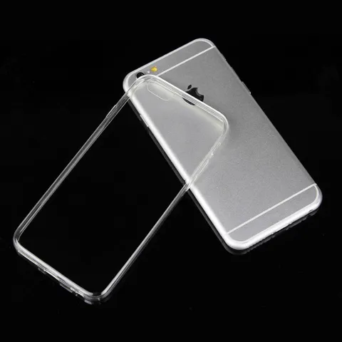 Transparent Pc Phone Case For Iphone 6 6s 6 Plus Hard Back Cover Black White Yellow Protective Cover