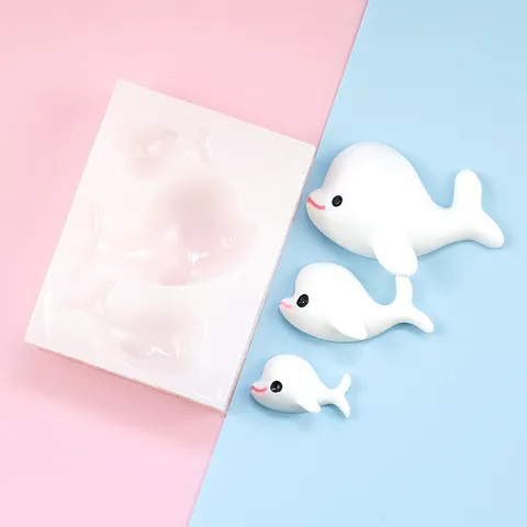 Ocean Series Dolphin Silicone Mold DIY Crystal Epoxy Fondant Cake Decorating Mold Craft Jewelry Making Accessories