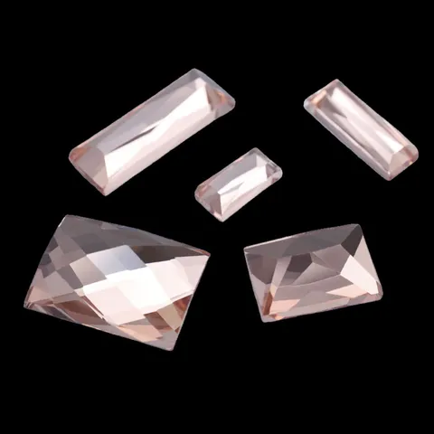 Rechteckige Flache Rückseite Kristall Glas Strasssteine DIY Handy Schönheit Nagelkunst Handwerk Dekoratives Zubehör Großhandel