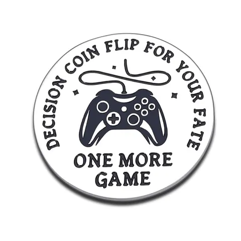 Stainless Steel Decision Coin Double Sided Game Or Bed Flip Coin For Boyfriend Kids Friends Fun Novelty Desk Gift Toy