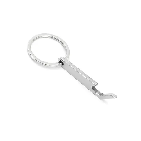 Modern Minimalistisch Edelstahl Schlüsselanhänger Flaschenöffner Metallisch Poliert Multi-Tool Schlüsselring Anhänger Geschenk Für Tägliche Party