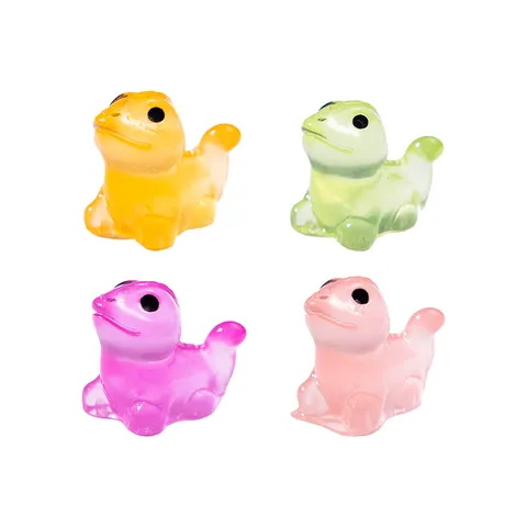Luminous Lizard Miniature Resin Ornament Glow In The Dark Animal Figurine For Micro Landscape Fairy Garden DIY Decor accessories