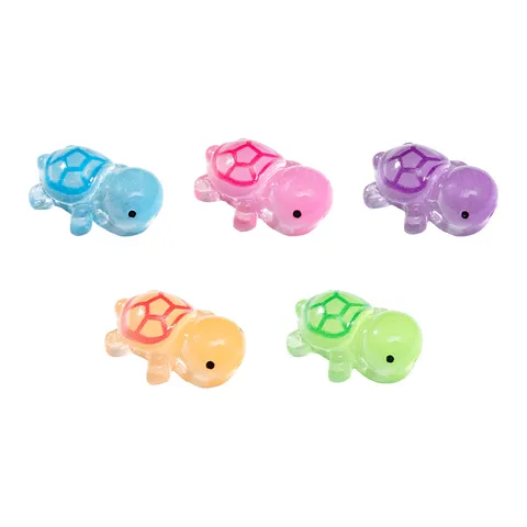 Luminous Resin Turtle Miniature Landscape Accessories Glow In The Dark Ocean DIY Ornaments Micro Garden Desktop Decorations Turtle Figurines