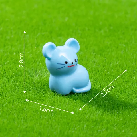 Niedliche Cartoon Chinesische Sternzeichen Harz Miniatur Figuren Mikro Landschaft Garten Ornamente Mini Tier Schreibtisch Auto Innenbereich Deko Zubehör