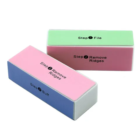 Nail Art Four Side Sponge Polishing Block Professional Nail Buffer Sanding File Manicure Tool For Nail Care