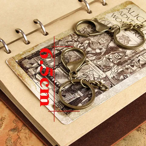 Llaveros de Metal Vintage Accesorios DIY Mosquetón Llavero Cadena de Llaves de Moda Fornituras de Joyería para Coches Bolsos Manualidades